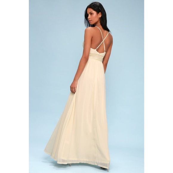 Lulu’s Savona Cream Embroidered Maxi Dress - Picture 3 of 8